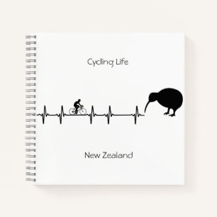 Cycling Life, Neuseeland anpassbar Notizbuch