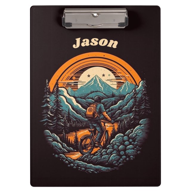 Cycling Life, Retro anpassbar Klemmbrett (Vorderseite)