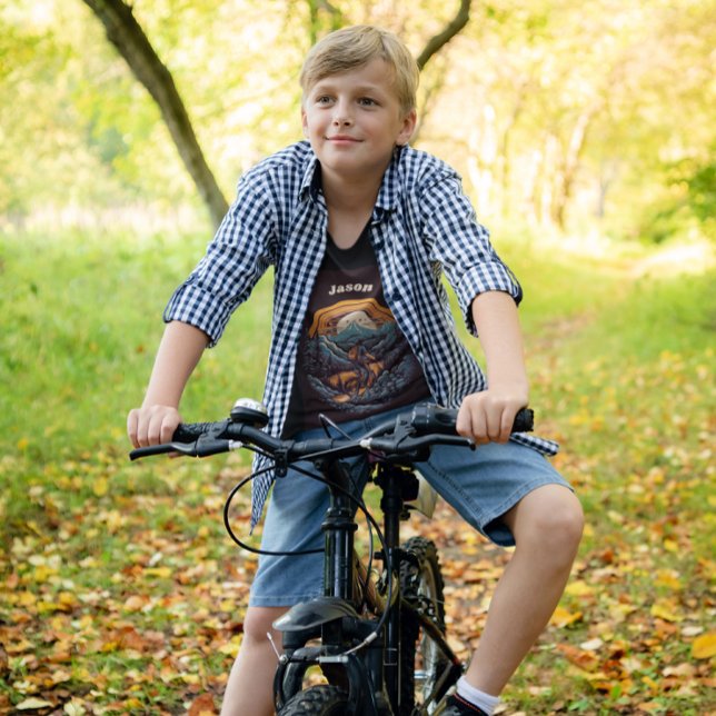 Cycling Life, Retro anpassbar T-Shirt (Von Creator hochgeladen)