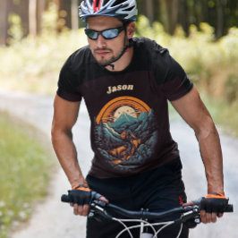 Cycling Life, Retro anpassbar T-Shirt