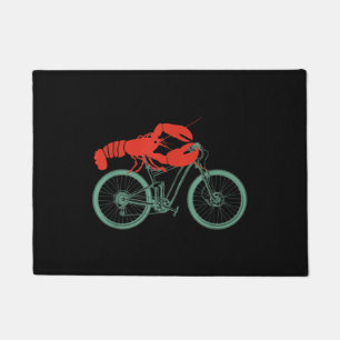 Cycling Lobster MTB Cycologist Funny Cyclist Fußmatte