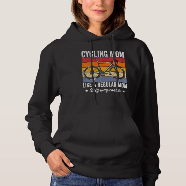 Cycling mom like a regular mom only way cooler bic hoodie (Vorderseite)