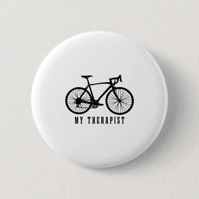 Cycling My Therast Funny Road Bike  Button (Vorderseite)