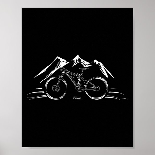 Cycling Racing Bicycle Motivation Mountain Bike Cl Poster (Vorne)