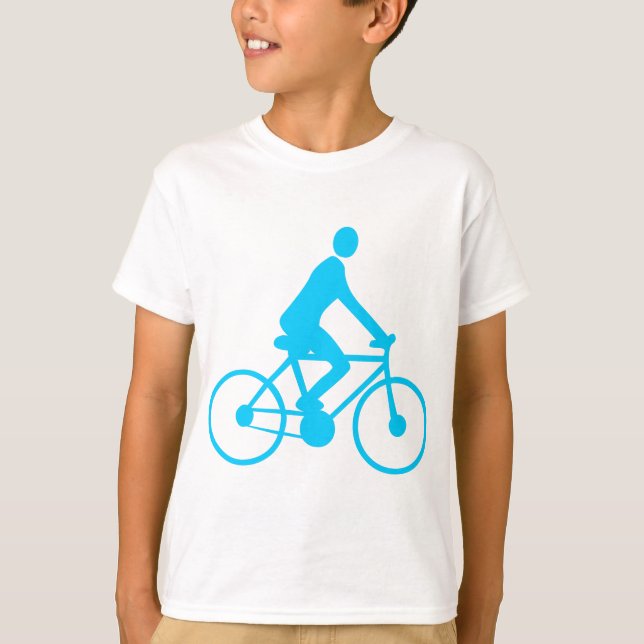 Cycling - Sky Blue T-Shirt (Vorderseite)