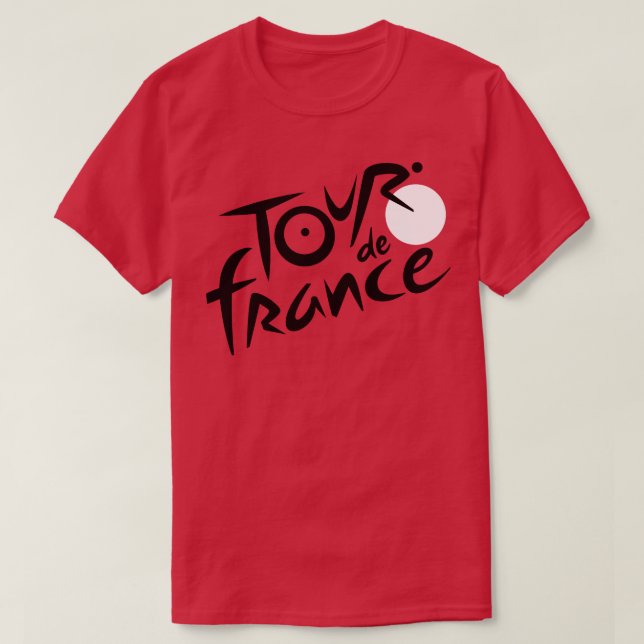 Cycling Tour De France Button T-Shirt (Design vorne)