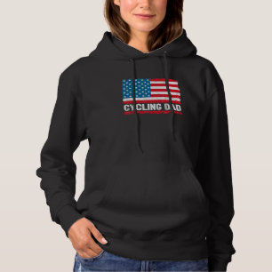 Cycling Vater America Us Flag Patriot Vintag Hoodie