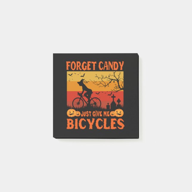 Cycling Witch Brooms Are For Beginners Bicycle Post-it Klebezettel (Vorderseite)