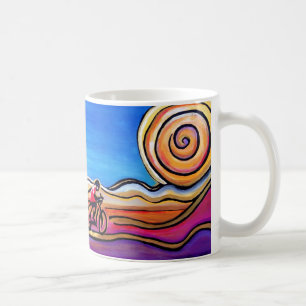 Cyclis Colorful Road Originale Kunst Tasse