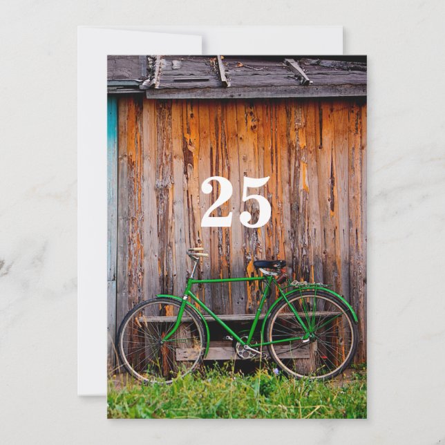 Cyclist Birthday Celebration Einladung - jedes Alt (Vorderseite)