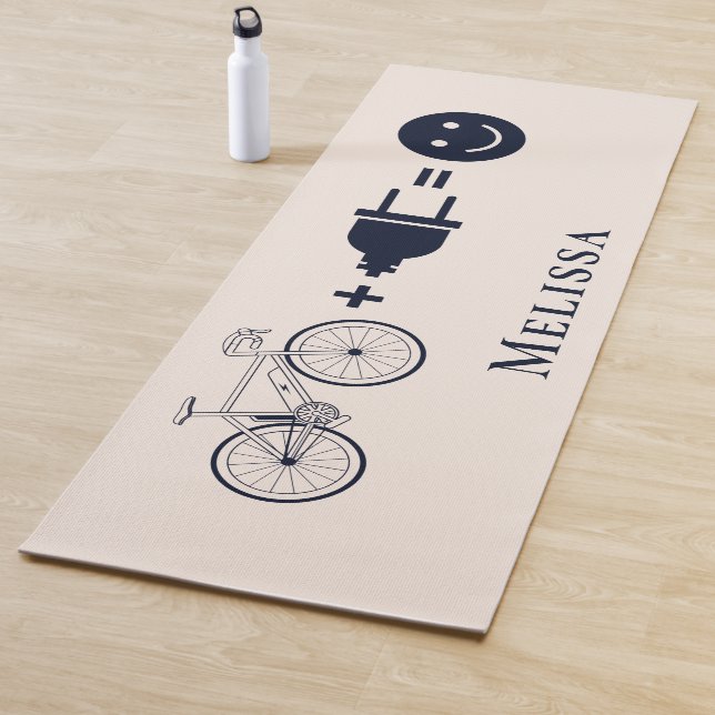 Cyclist Gag E Bike freut mich Yogamatte (Beispiel)