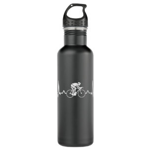 Cyclist Heartbeat Funny Cycling-Geschenk Edelstahlflasche