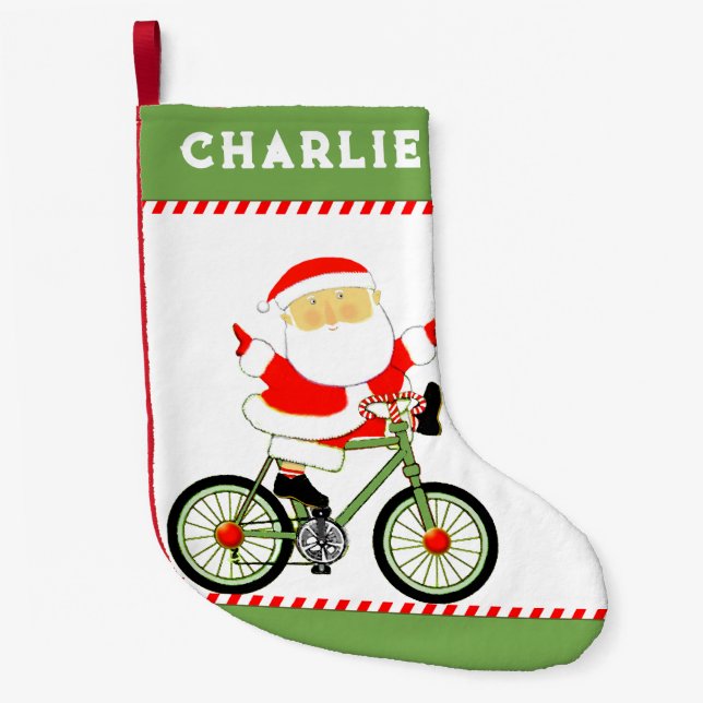 Cyclist Holiday-Geschenk Kleiner Weihnachtsstrumpf (Vorderseite)
