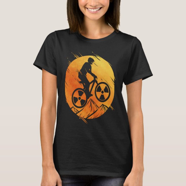 Cyclist mountain bike for bike tour bike T-Shirt (Vorderseite)