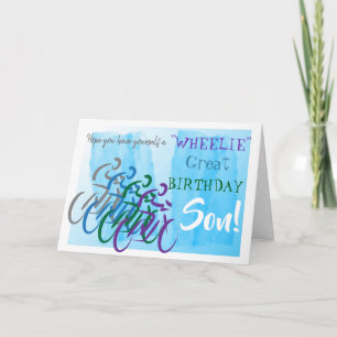 Cyclist Son Birthday Karte