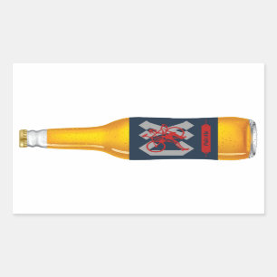 Cyclocross Beer Rechteckiger Aufkleber