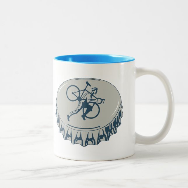 Cyclocross Beer Zweifarbige Tasse (Rechts)