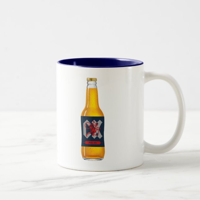 Cyclocross Beer Zweifarbige Tasse (Rechts)