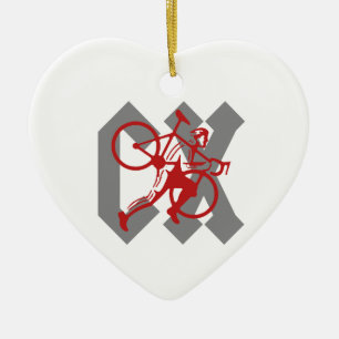 Cyclocross Keramik Ornament