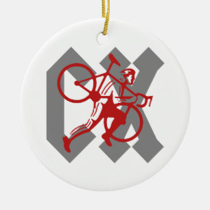 Cyclocross Keramik Ornament