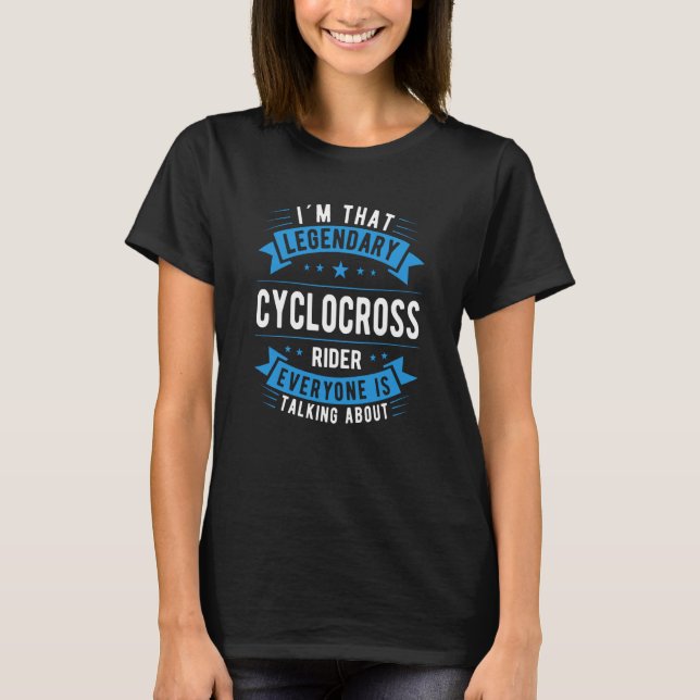 Cyclocross-Spruch T-Shirt (Vorderseite)