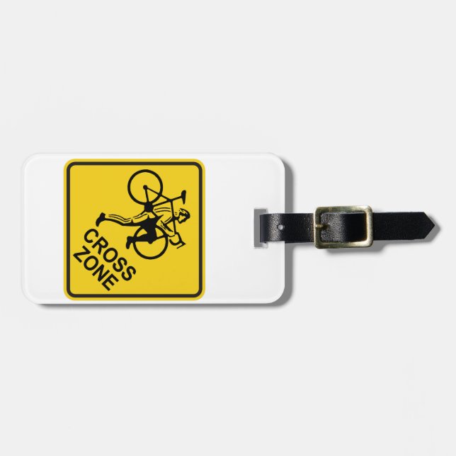 Cyclocross Zone Road Sign Gepäckanhänger (Vorderseite horizontal)