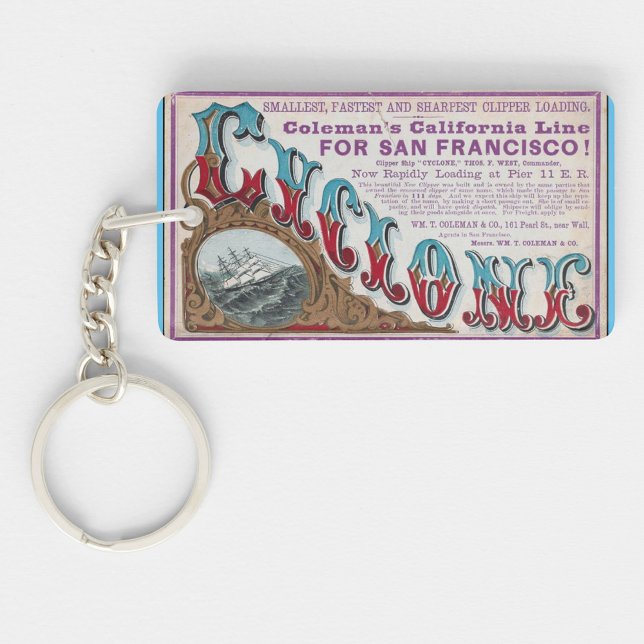 Cyclone Clipper Segelschiffe 1900 Schlüsselanhänger (Von Creator hochgeladen)