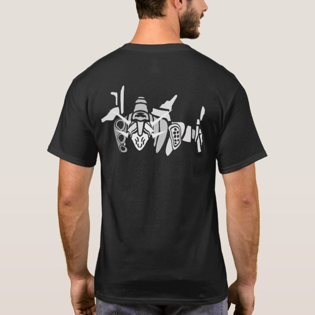 Cyclone Mecha Roboter T-Shirt (Rückseite)