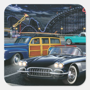 Cyclone Racer Quadratischer Aufkleber