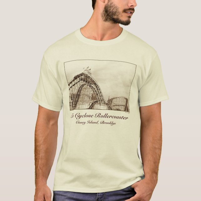 Cyclone Rollercoaster Erwachsene T - Shirt (Vorderseite)
