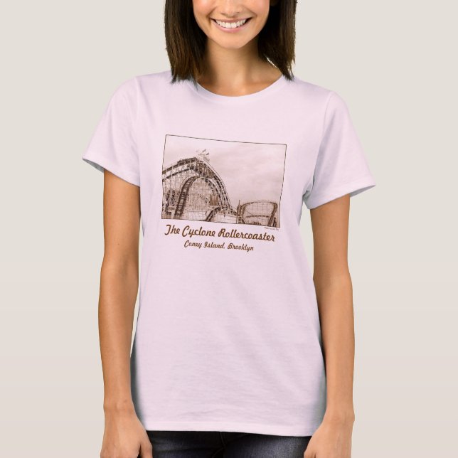Cyclone Rollercoaster Ladys' T - Shirt (Vorderseite)