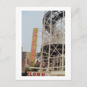 Cyclone Sign (Coney Is, NY) Postcard Postkarte
