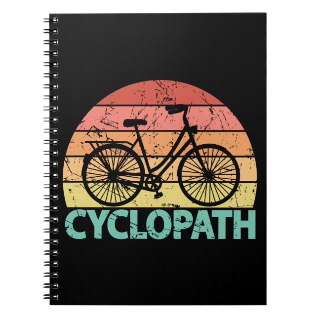 Cyclopath Funny Cycling Notizblock (Vorderseite)