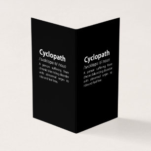 Cyclopath Funny Dictionary Definition
