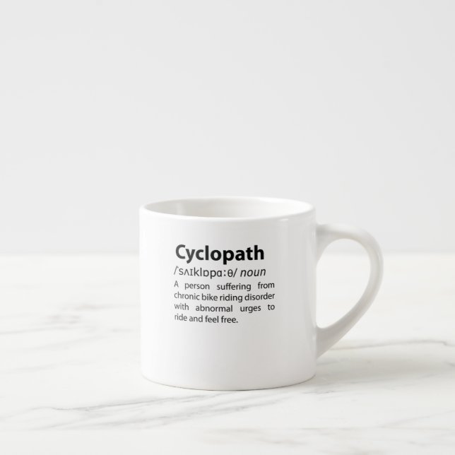 Cyclopath Funny Dictionary Definition Espressotasse (Rechts)