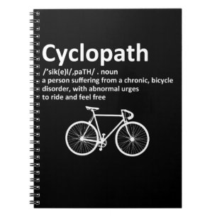 Cyclopath Funny Geschenk für Radfahrer und Biker Notizblock