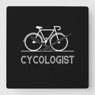 Cycologin Gift Vertrau mir, ich bin Cykologe Men Quadratische Wanduhr