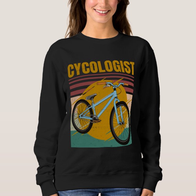 Cycologist Bike  Bicycle Ride Hobby Race  Retro Vi Sweatshirt (Vorderseite)