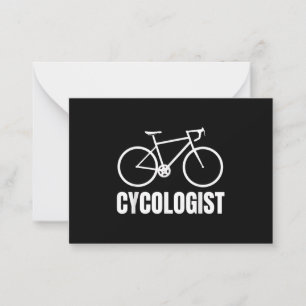 Cycologist Funny Bicycle Bike Gift Mitteilungskarte