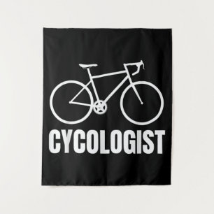 Cycologist Funny Bicycle Bike Gift Wandteppich