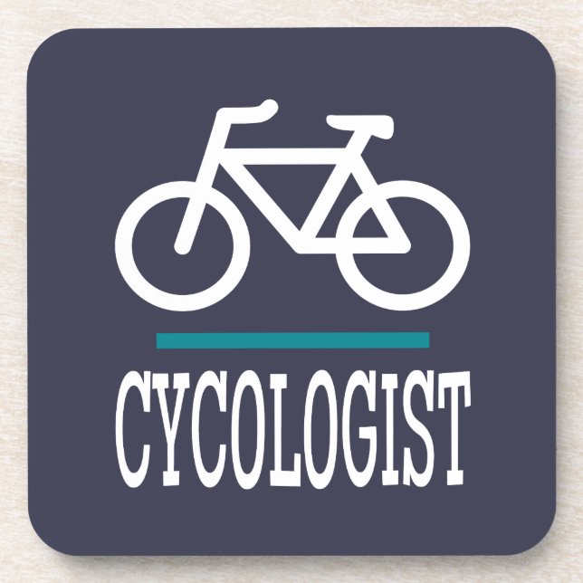 CYCOLOGIST Funny Cycling Bikes Liebe Getränkeuntersetzer (Vorderseite)