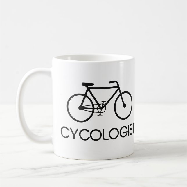 Cycologist radfahrenzyklus kaffeetasse (Links)