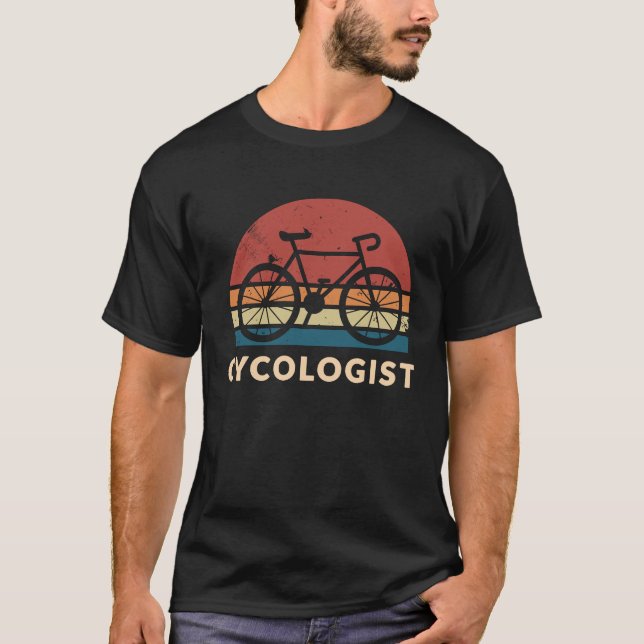 Cycologist  Retro Bycicle Parody Cyclists T-Shirt (Vorderseite)