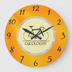Cycologist Wall Clock Große Wanduhr
