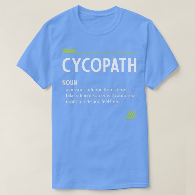 Cycopath Definition Bike - Geschenk Sport T-Shirt (Design vorne)