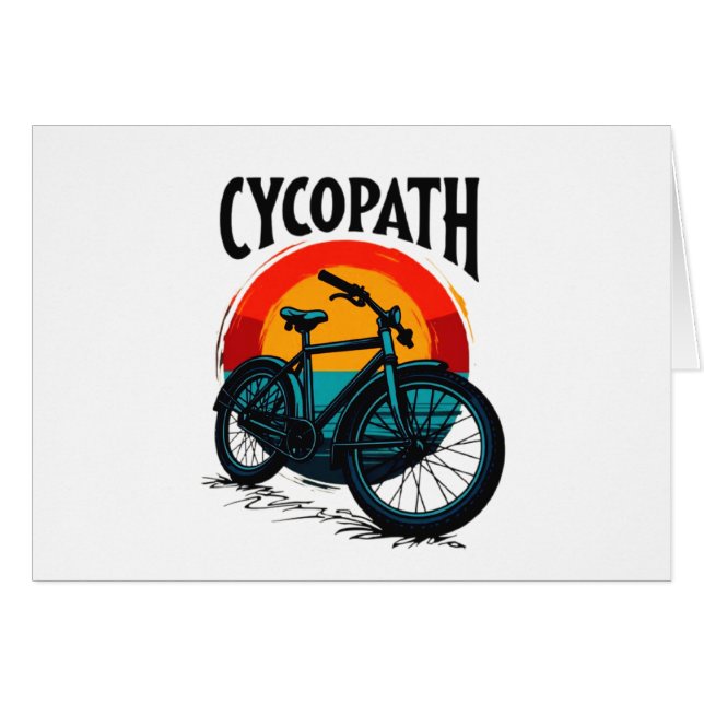 Cycopath: Elektrofahrrad mit Sonnenuntergang Grafi (Vorderseite (Horizontal))