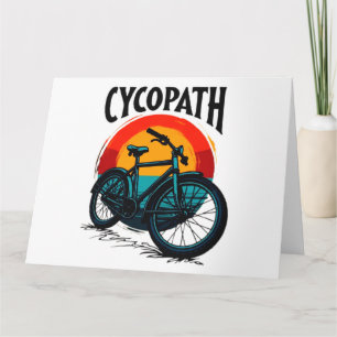 Cycopath: Elektrofahrrad mit Sonnenuntergang Grafi Karte