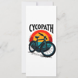 Cycopath: Elektrofahrrad mit Sonnenuntergang Grafi Save The Date