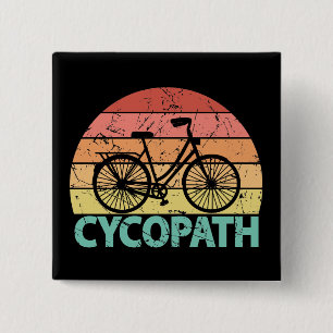 Cycopath Funny Cycling Bicycle Button