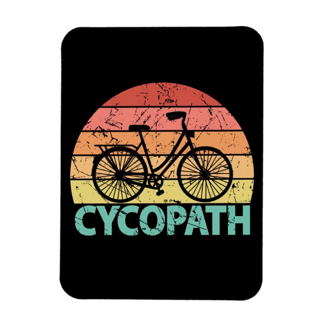 Cycopath Funny Cycling Bicycle Magnet (Vertikal)